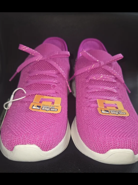 Skechers Hands Free Slip-ins Ultra Flex 4.0 Gemstone Glow Fuchsia/Pink Size 7.5 - Picture 7 of 8